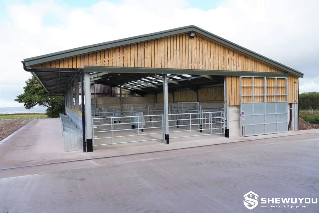 modular cattle gates in commercial cattle housing