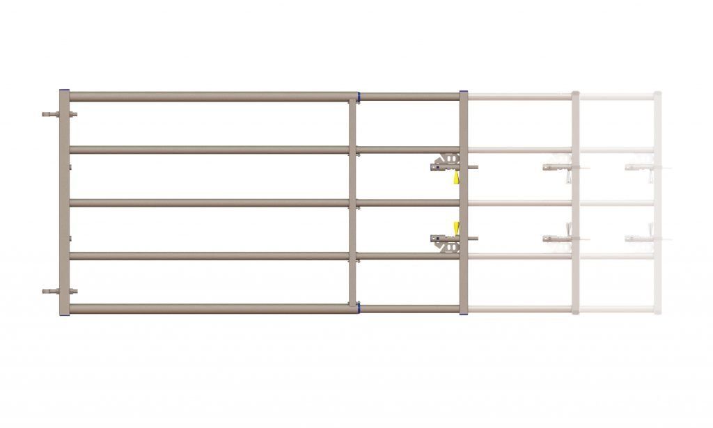 telescopic modular cattle pen gate