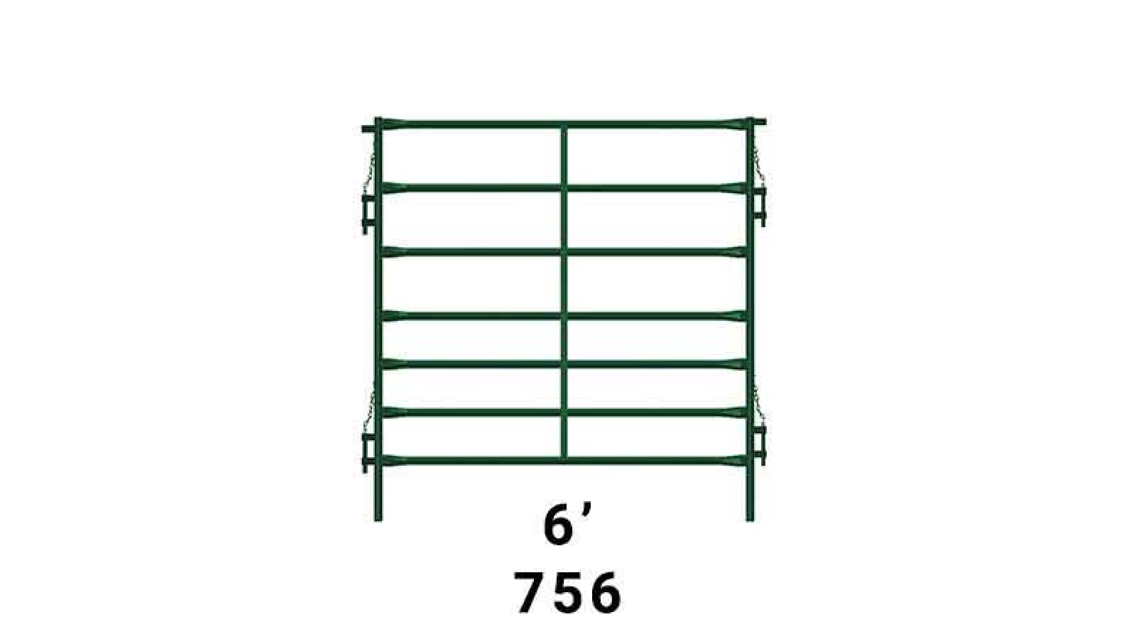 seven rail calf containment cattle corral panel