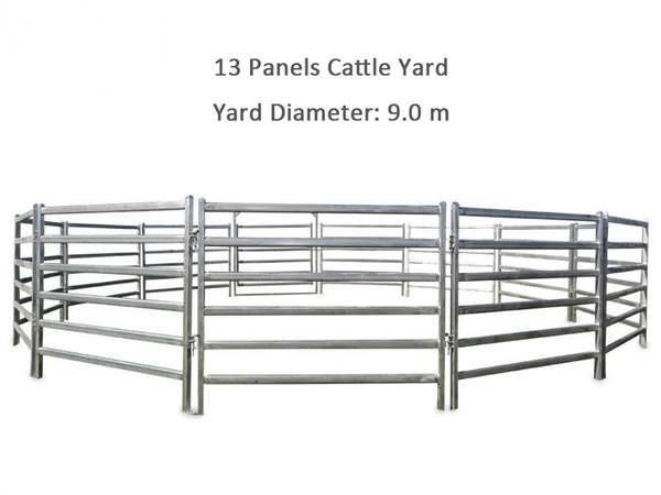 modular cattle yard panel and gate system