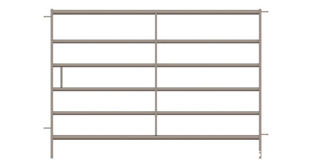 portable 6 rail cattle hurdle panel