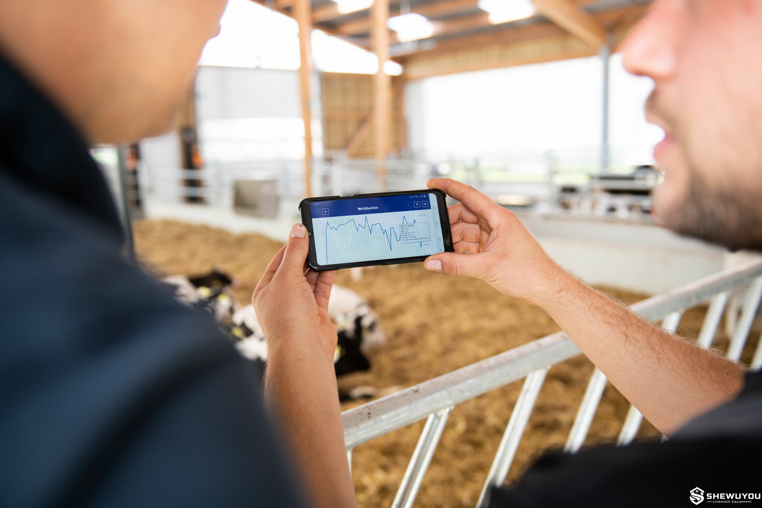 automatic calf feeder mobile management system