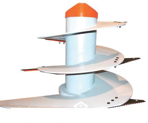 vertical TMR mixer auger cutting system