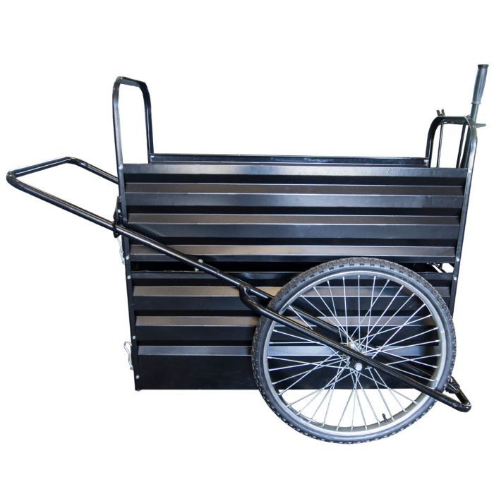 manual calf transport trolley opposite side view