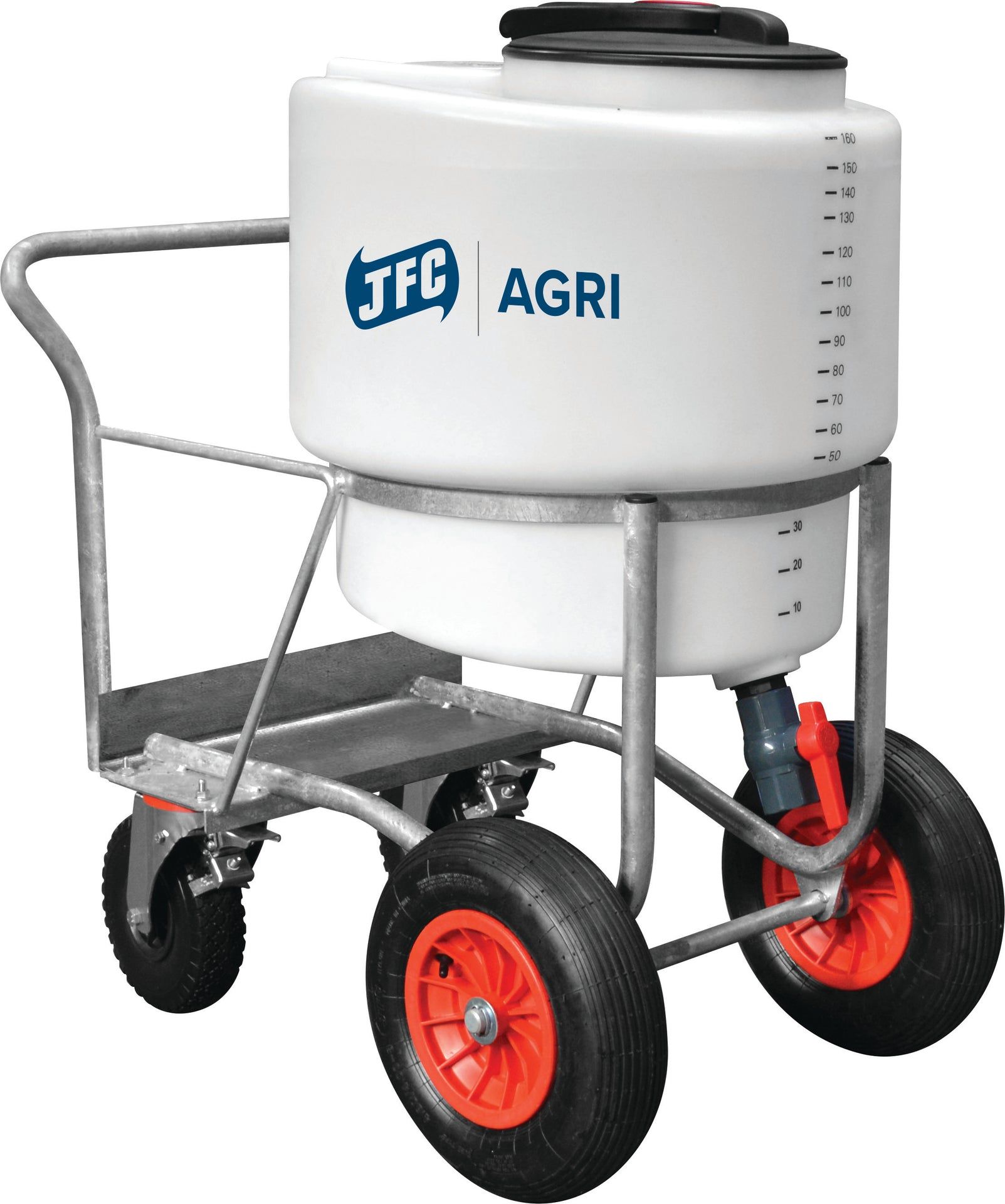 170L manual calf milk transport cart product display