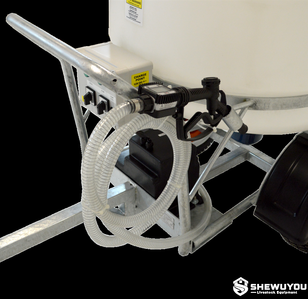 340L ATV towed calf milk cart mixer pump system