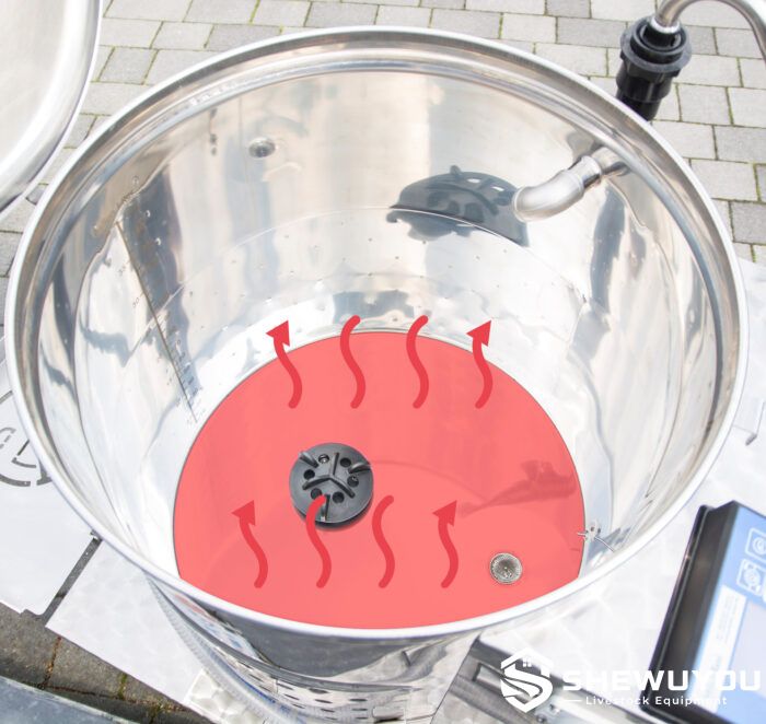 calf milk taxi full base heating and bottom mixer