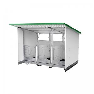 3-Calf Modular Hybrid Hutch - SHEWUYOU Livestock Equipment