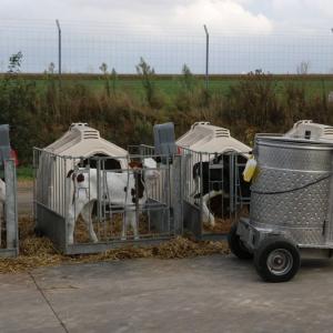 Heated Mixing & Dosing Calf Milk Trolley - SHEWUYOU Livestock Equipment