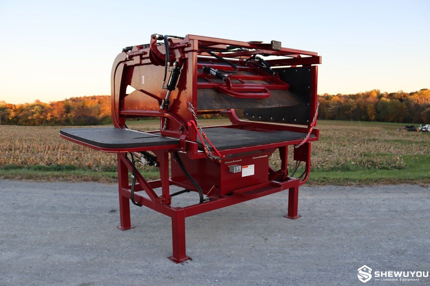 tilt cattle hoof trimming chute