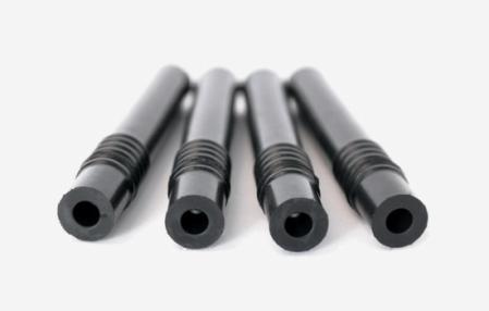 Short milk tubes for milking machine connections