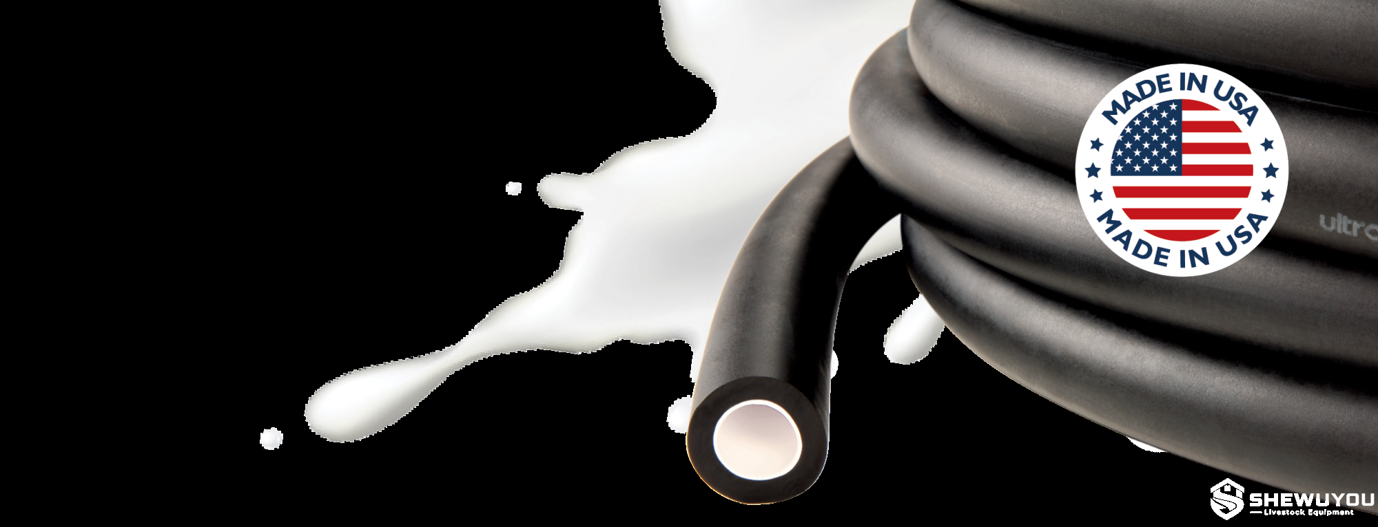 Flexible dairy tubing for commercial milking systems