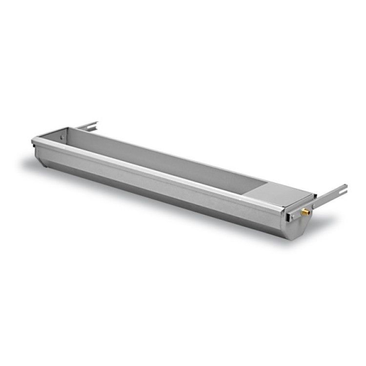 Galvanized sheep feeding trough