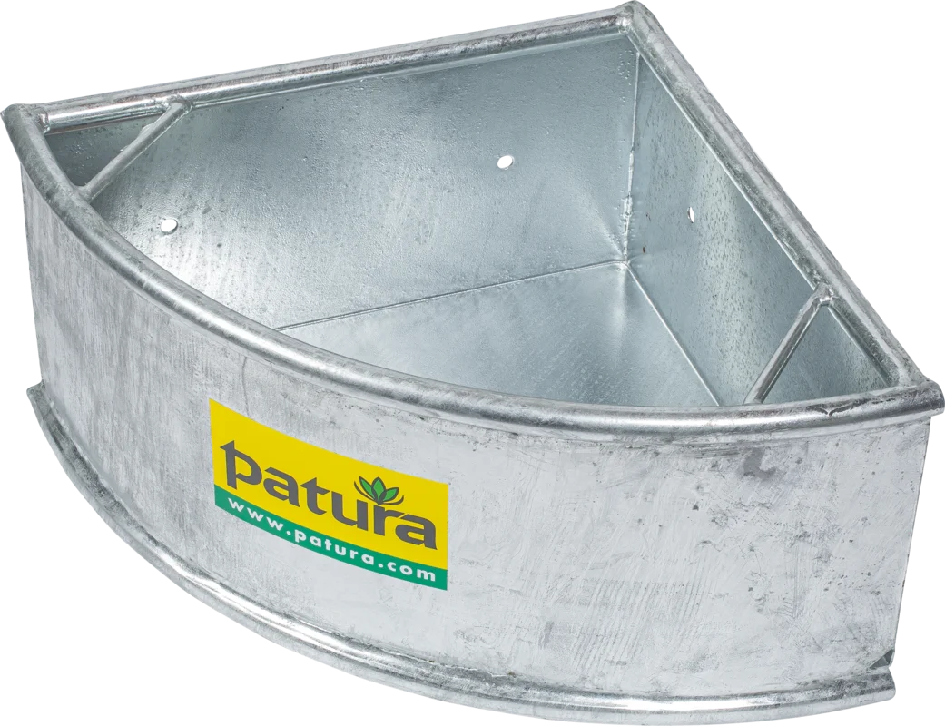 Corner sheep feed trough