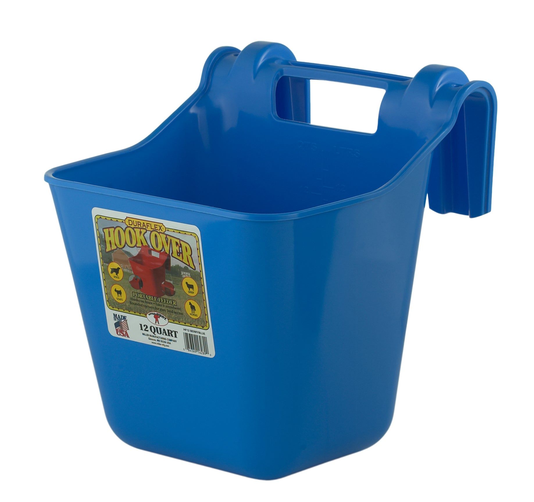 Portable plastic livestock feeder
