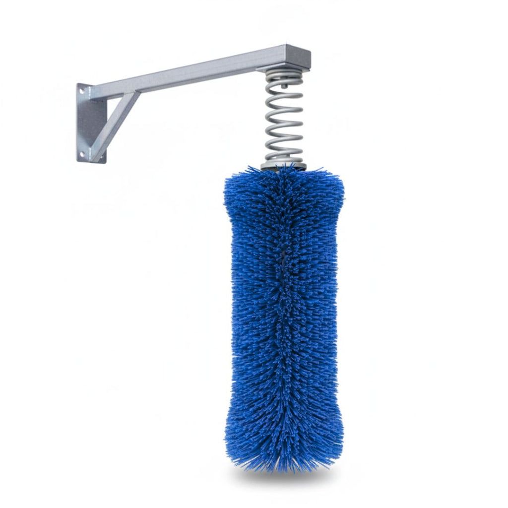 Fixed cow brush for dairy cattle grooming