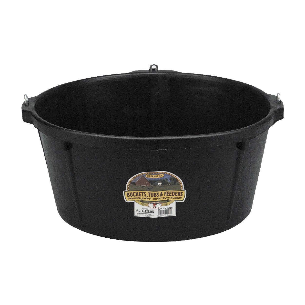 Heavy duty rubber goat feed trough