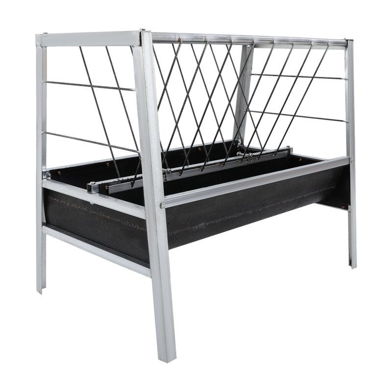 Two sided goat livestock feeder
