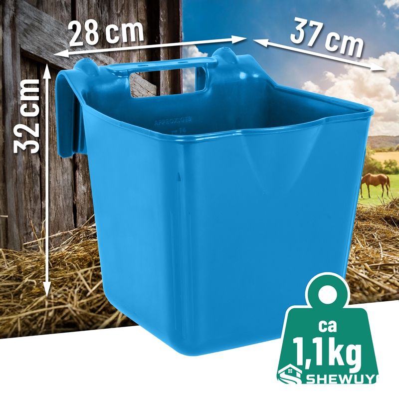 Hanging goat feed trough dimensions