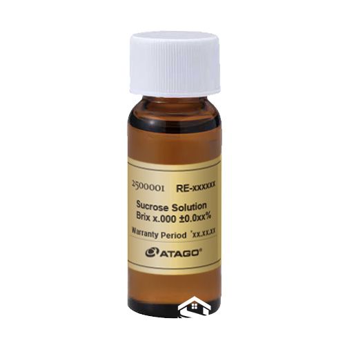 Refractometer calibration solution for Brix testing