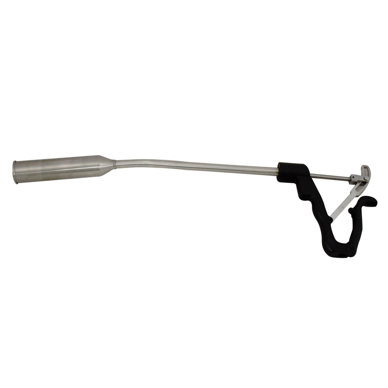 Stainless steel cattle bolus gun with ergonomic handle