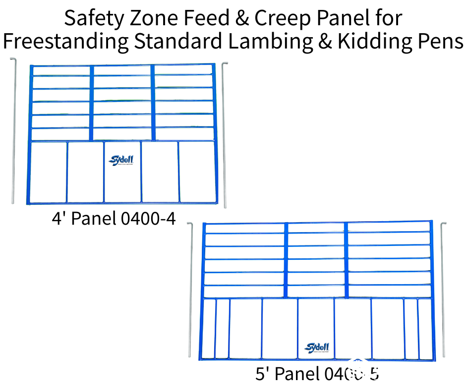 Sheep and goat creep feeding panel system