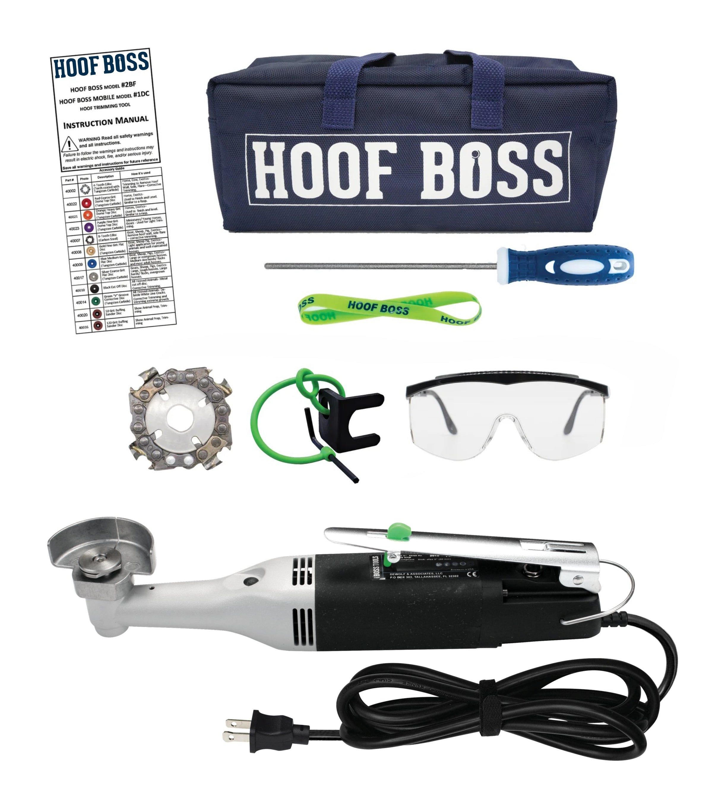 basic cow electric hoof trimming kit