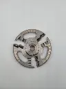 Six insert conical cattle hoof trimming disc
