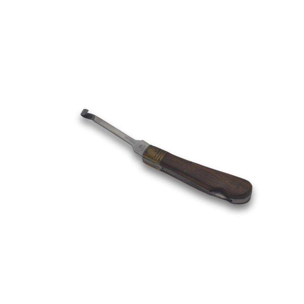 Professional hoof knife blade with livestock hoof care handle