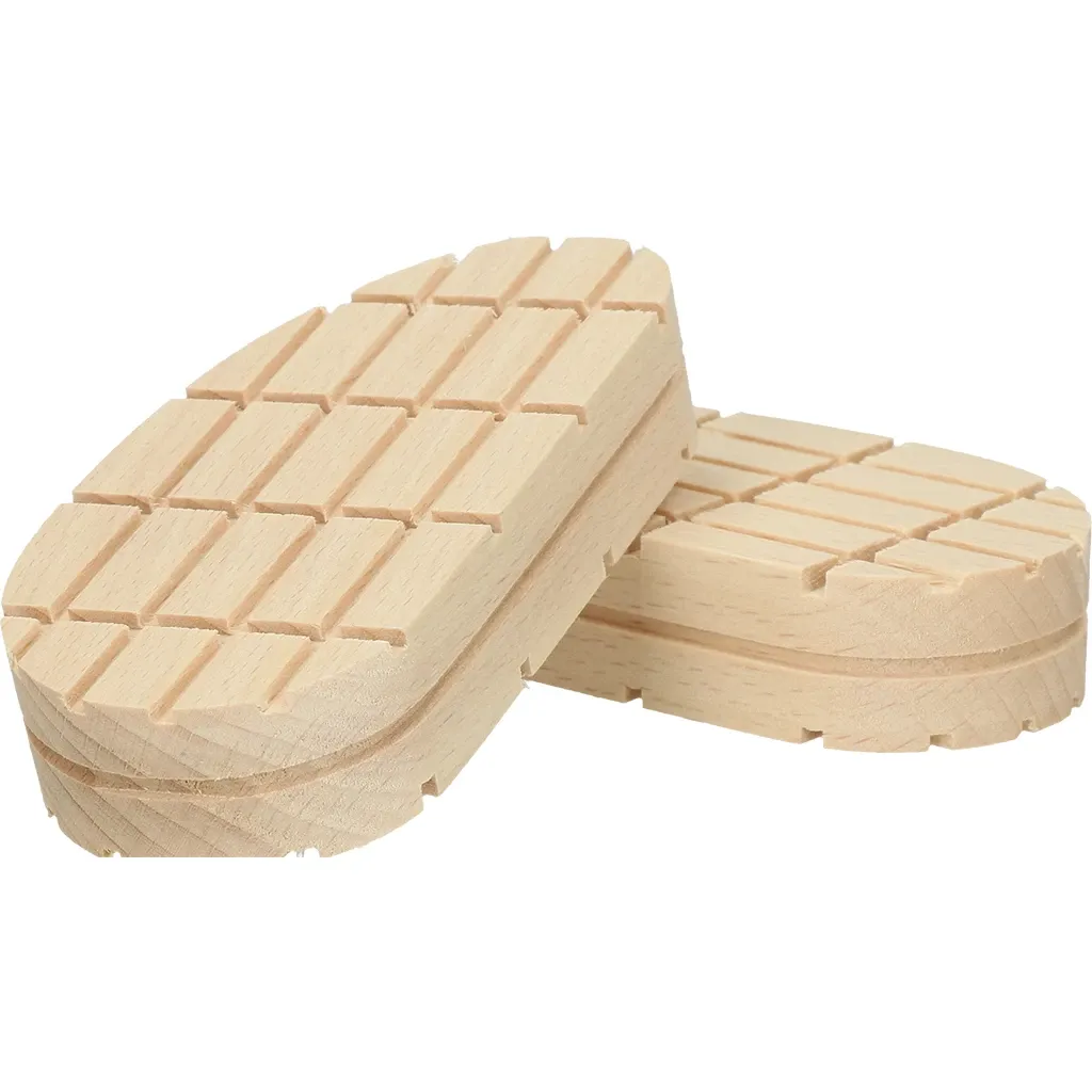 Wooden cattle hoof blocks