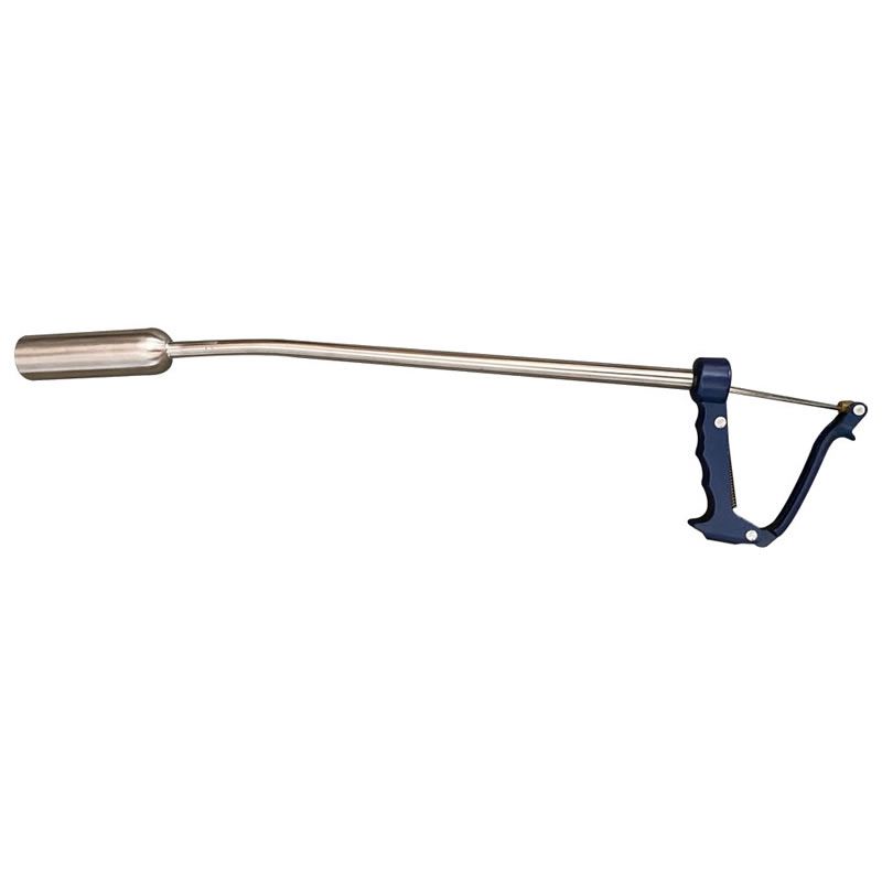 Stainless steel cattle bolus gun applicator