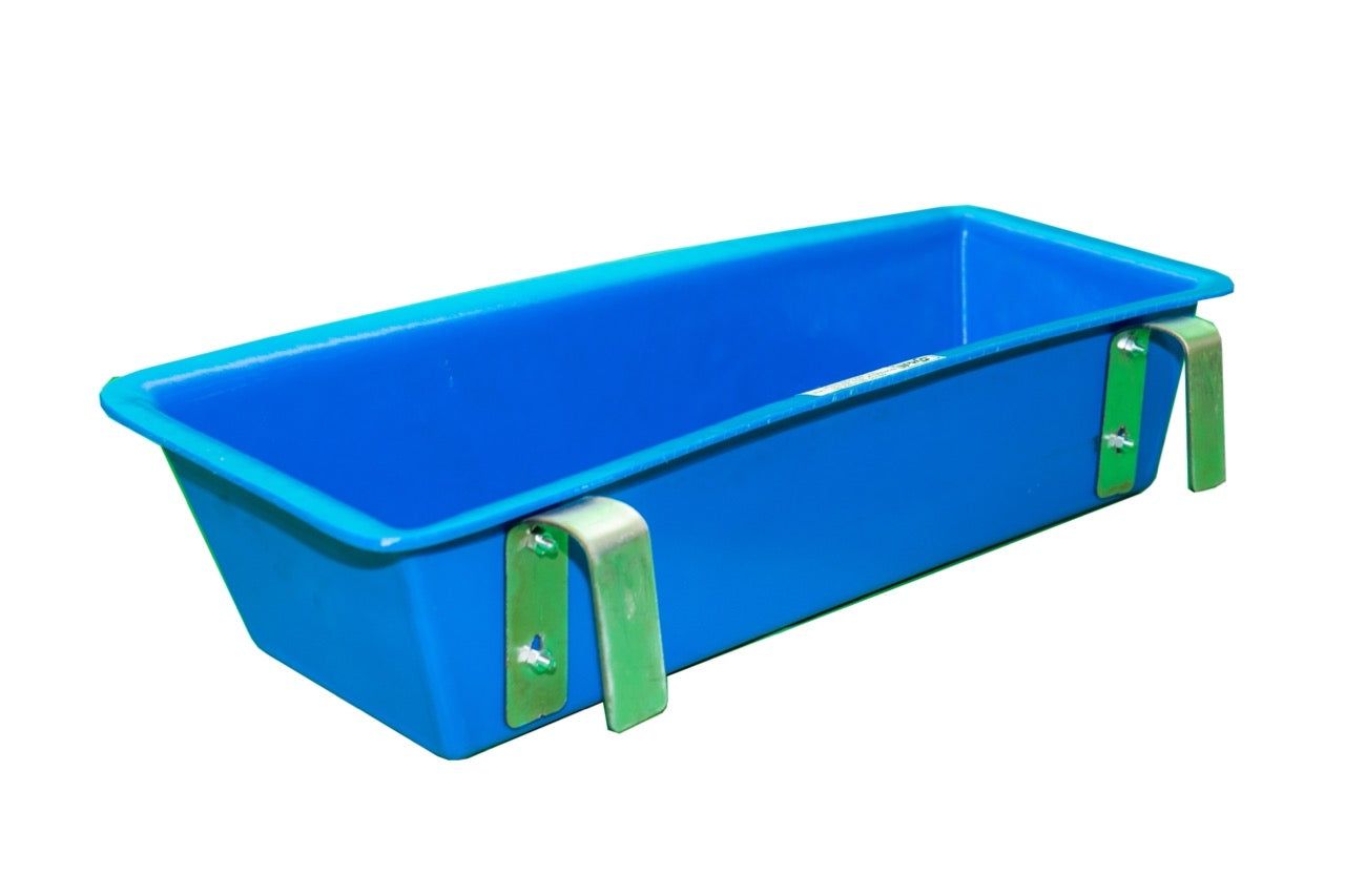 Poly sheep trough with mounting brackets