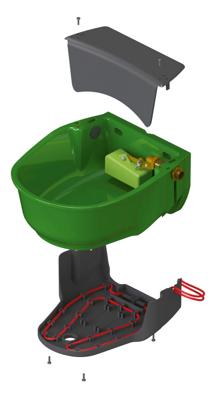 heated automatic float livestock drinking bowl