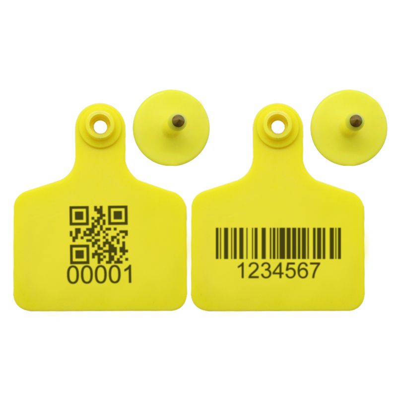 QR code cattle ear tags for livestock identification
