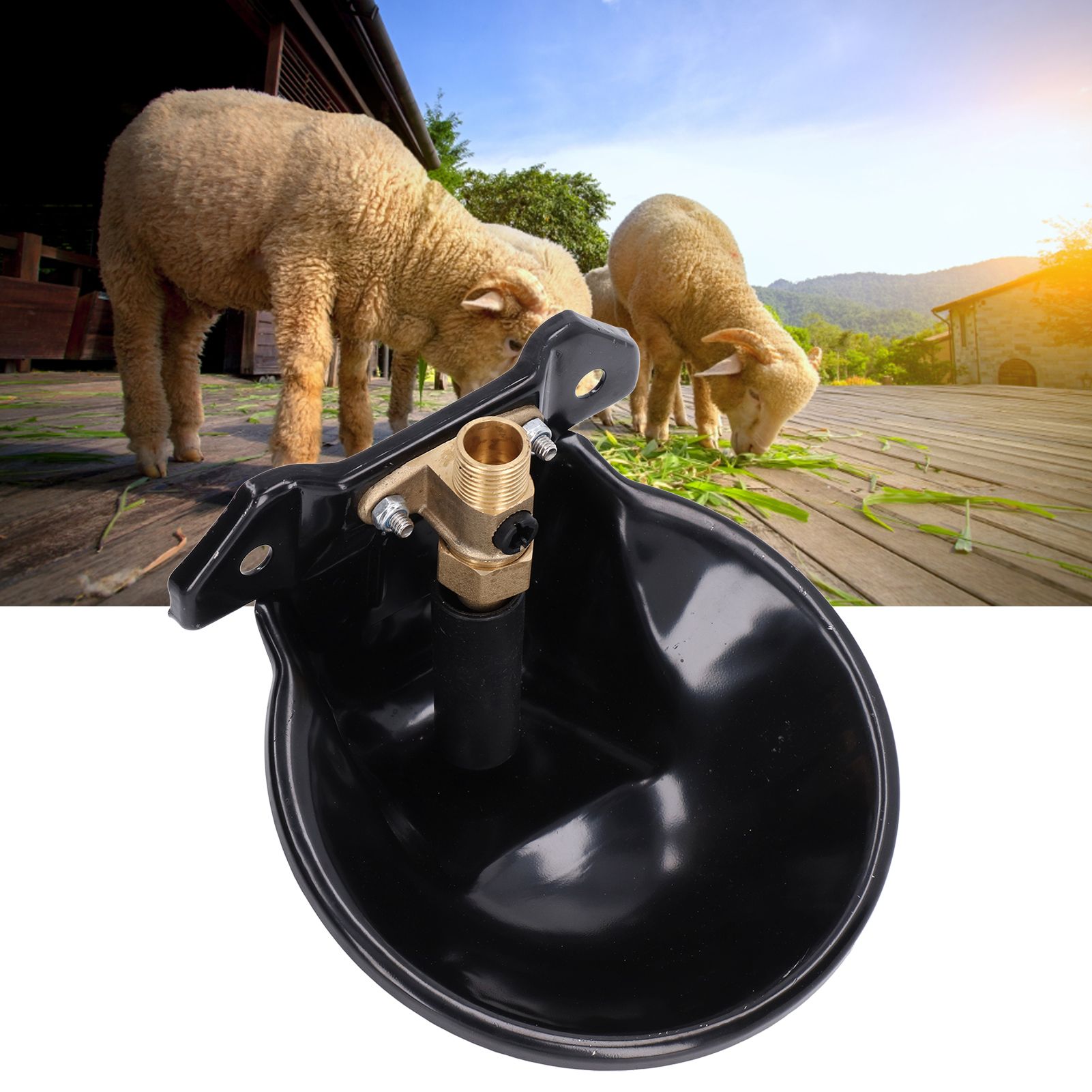 automatic goat drinking bowl valve system