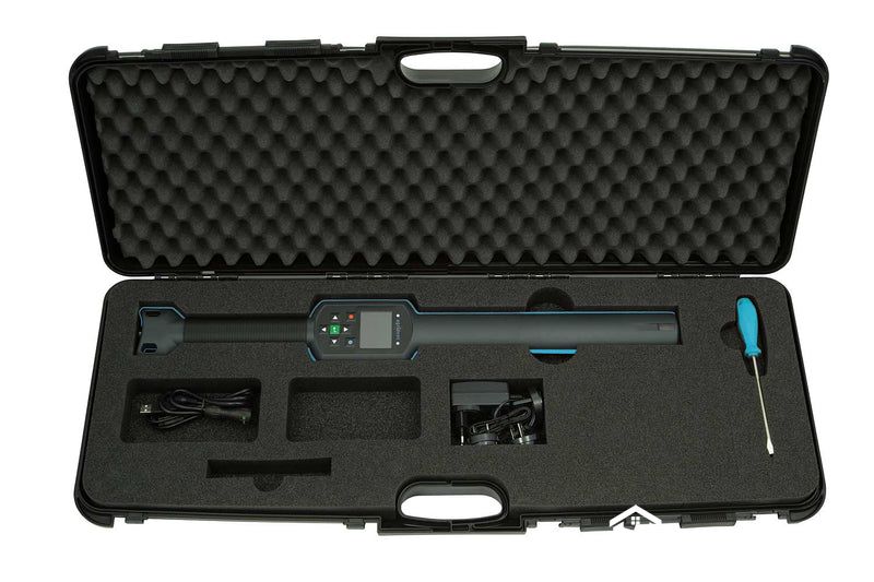 RFID cattle stick reader kit with charger and protective case