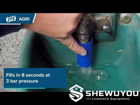 compact livestock drinker valve operation