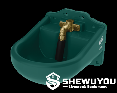 double-entry nose-fill livestock drinking bowl