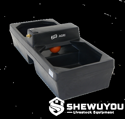 double reservoir plastic livestock water trough