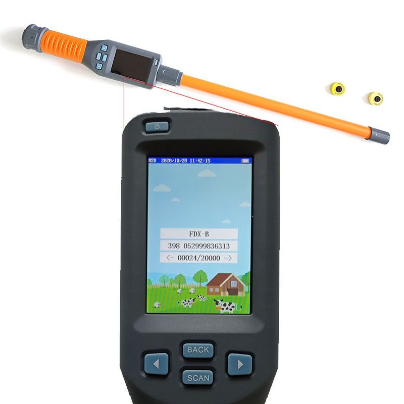 HDX FDX-B RFID stick reader for cattle identification