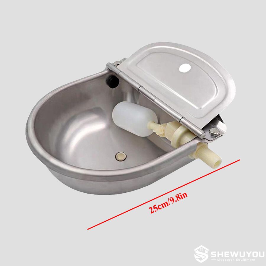 Automatic livestock water bowl stainless steel construction