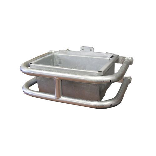 heavy duty stainless steel calf drinker with protection surround