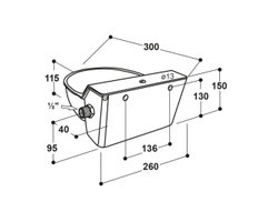 frost-free calf waterer dimensions and installation drawing