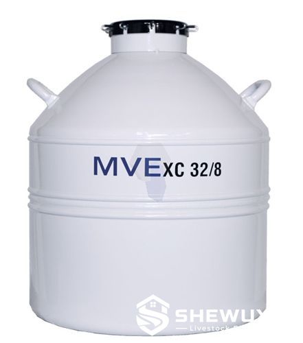 cryogenic semen storage tank with canister