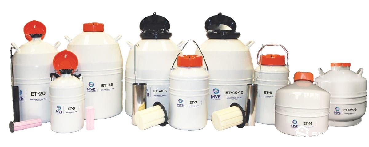 Farm AI liquid nitrogen tank for livestock semen storage