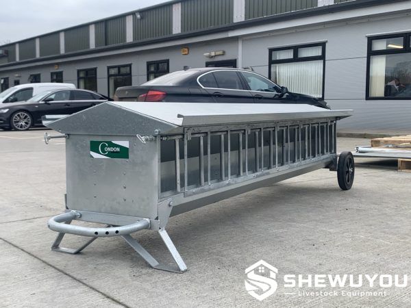 Portable Sheep Creep Feeder with Wheels