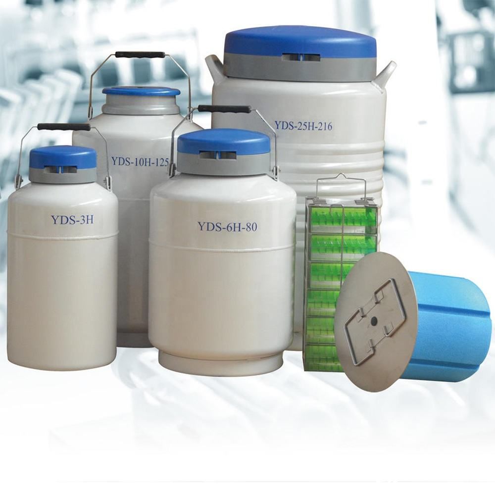 liquid nitrogen vapor shipper for livestock semen transport