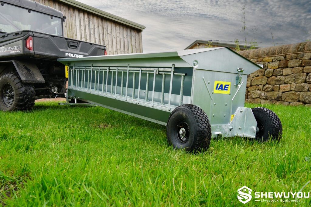Portable Trailed Lamb Creep Feeder in Field