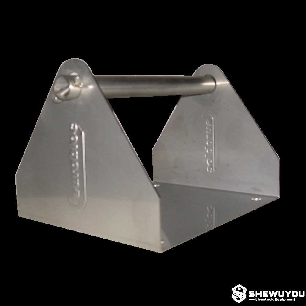 stainless steel cattle mineral block holder