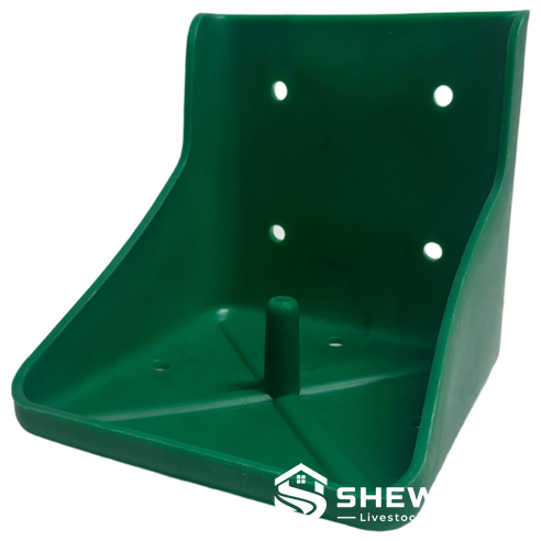 hanging mineral block holder for cattle and sheep
